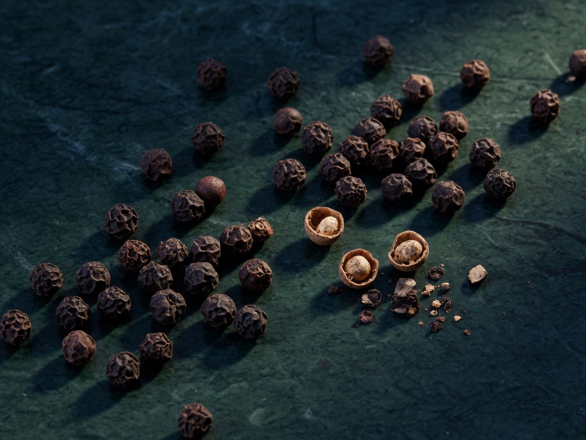 Black peppercorns
